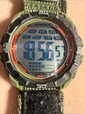 Armitron Olive Green and Black Digital Sport Watch